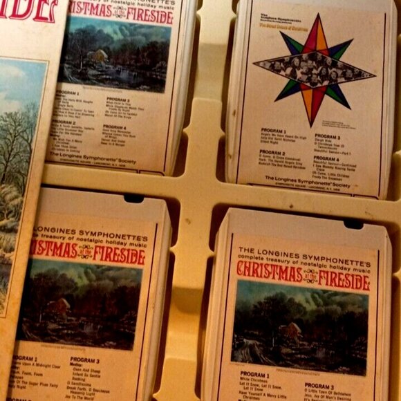 8 track tapes The longines symphonette Christmas At Fireside 4 - vintage Rare - Picture 2 of 4